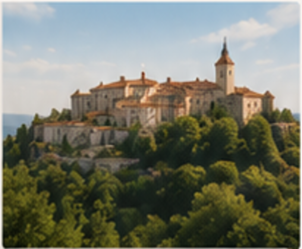 Pazin castle on the hill