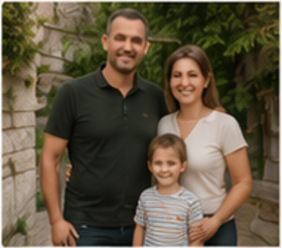 Iva and Goran with their son